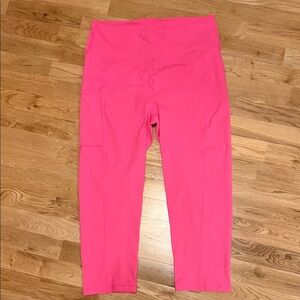 Lilly Pulitzer Vibrant Pink crop Leggings size Large